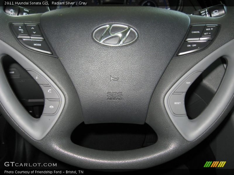 Radiant Silver / Gray 2011 Hyundai Sonata GLS