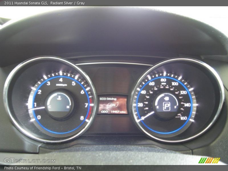 Radiant Silver / Gray 2011 Hyundai Sonata GLS