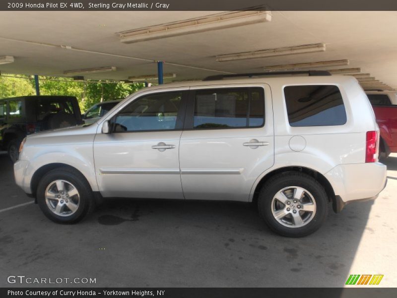 Sterling Gray Metallic / Gray 2009 Honda Pilot EX 4WD