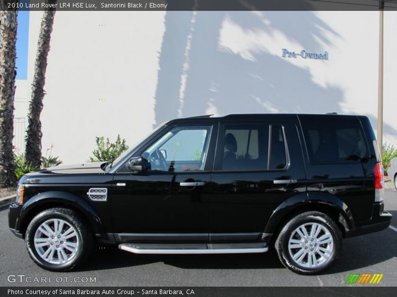 Santorini Black / Ebony 2010 Land Rover LR4 HSE Lux