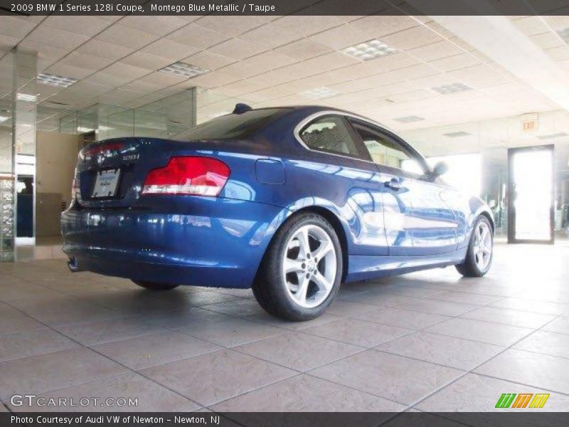 Montego Blue Metallic / Taupe 2009 BMW 1 Series 128i Coupe