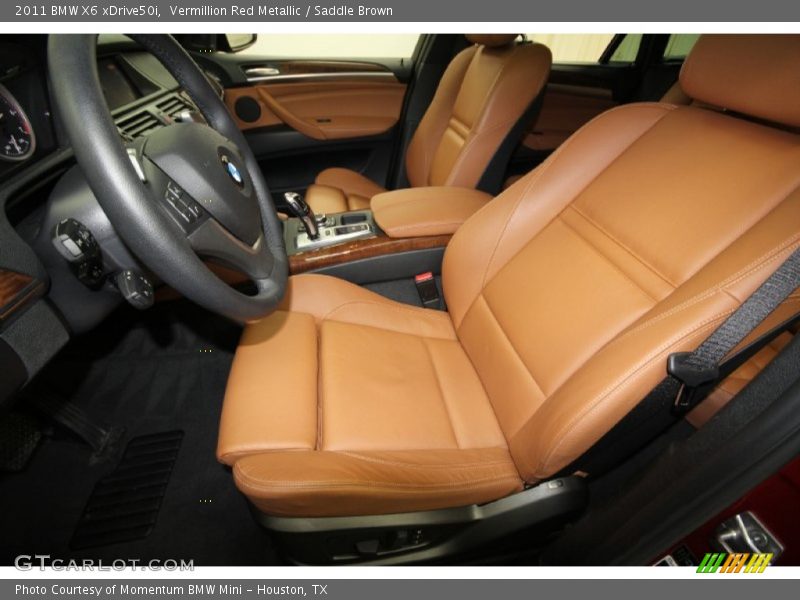 Vermillion Red Metallic / Saddle Brown 2011 BMW X6 xDrive50i