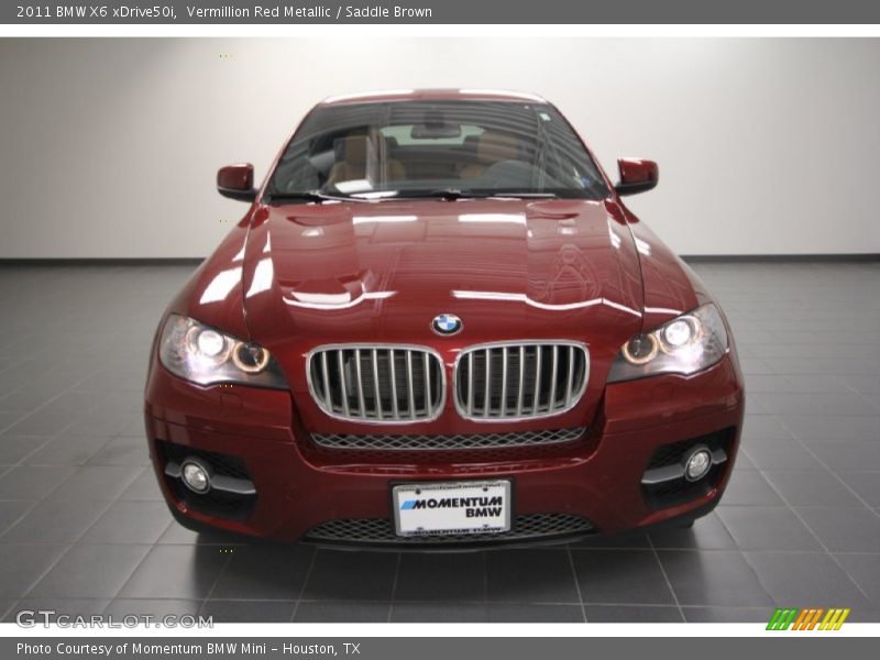 Vermillion Red Metallic / Saddle Brown 2011 BMW X6 xDrive50i