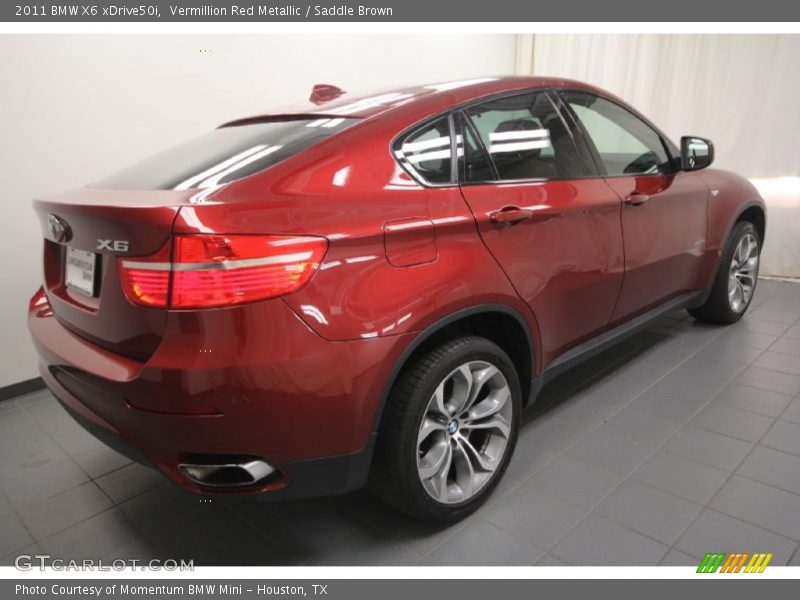 Vermillion Red Metallic / Saddle Brown 2011 BMW X6 xDrive50i