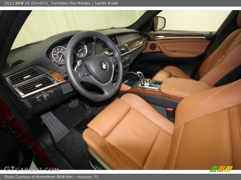 Vermillion Red Metallic / Saddle Brown 2011 BMW X6 xDrive50i