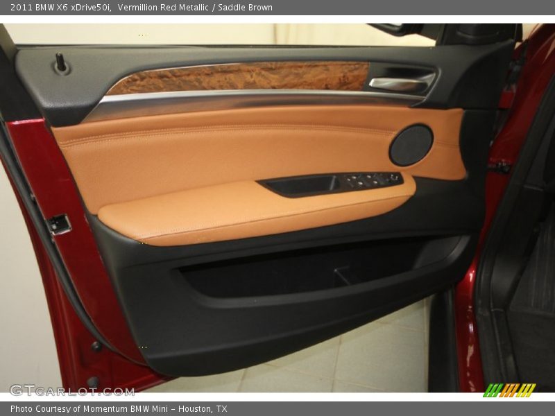 Vermillion Red Metallic / Saddle Brown 2011 BMW X6 xDrive50i