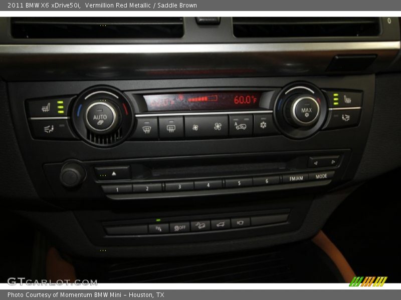 Vermillion Red Metallic / Saddle Brown 2011 BMW X6 xDrive50i