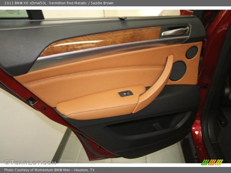 Vermillion Red Metallic / Saddle Brown 2011 BMW X6 xDrive50i