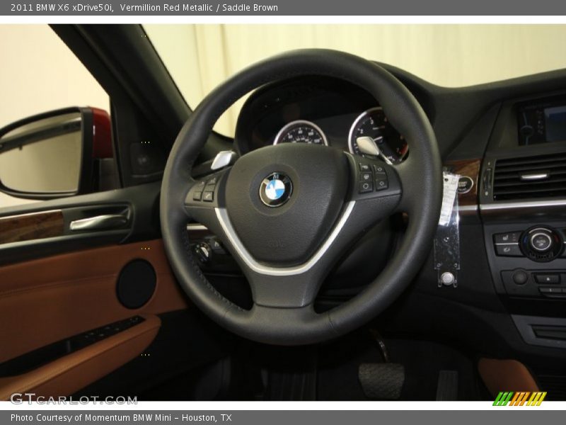 Vermillion Red Metallic / Saddle Brown 2011 BMW X6 xDrive50i