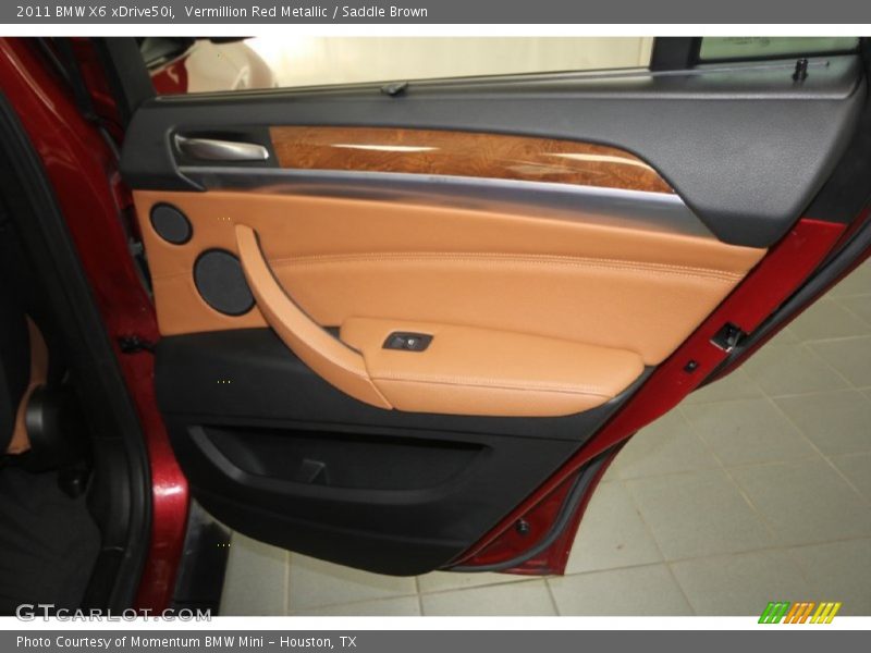 Vermillion Red Metallic / Saddle Brown 2011 BMW X6 xDrive50i