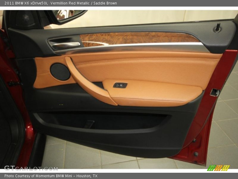 Vermillion Red Metallic / Saddle Brown 2011 BMW X6 xDrive50i
