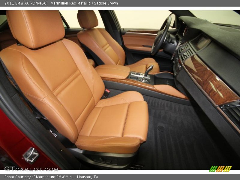 Vermillion Red Metallic / Saddle Brown 2011 BMW X6 xDrive50i