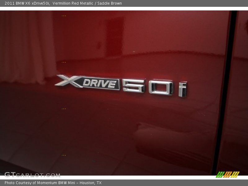 Vermillion Red Metallic / Saddle Brown 2011 BMW X6 xDrive50i