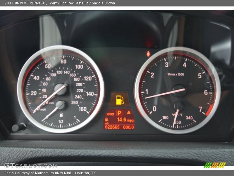 Vermillion Red Metallic / Saddle Brown 2011 BMW X6 xDrive50i