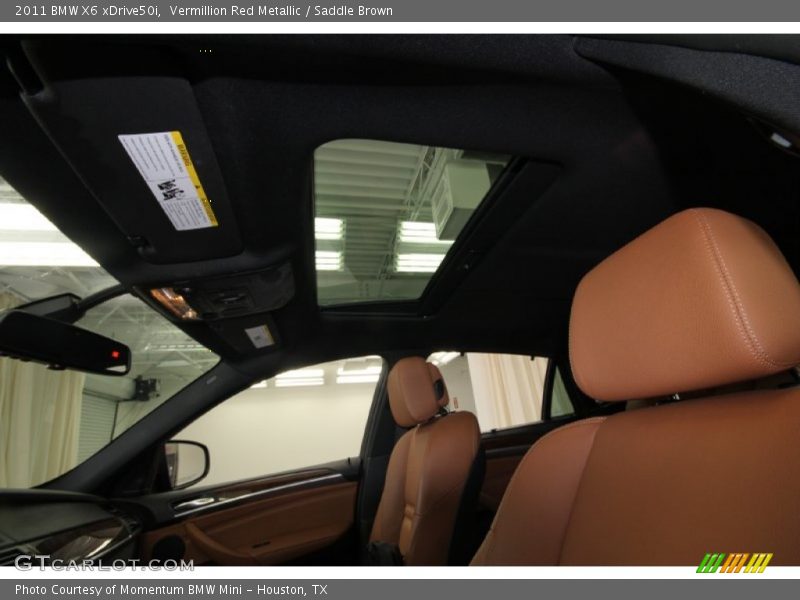 Vermillion Red Metallic / Saddle Brown 2011 BMW X6 xDrive50i