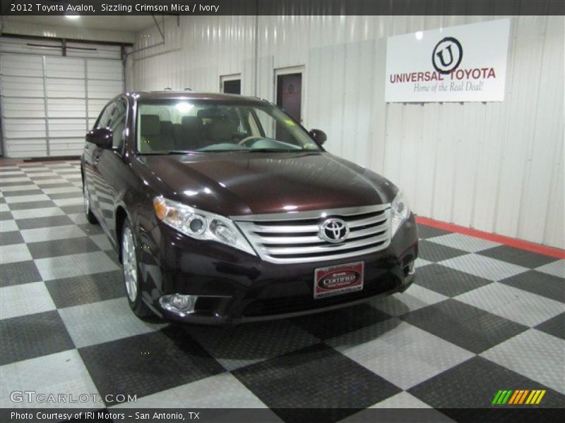 Sizzling Crimson Mica / Ivory 2012 Toyota Avalon