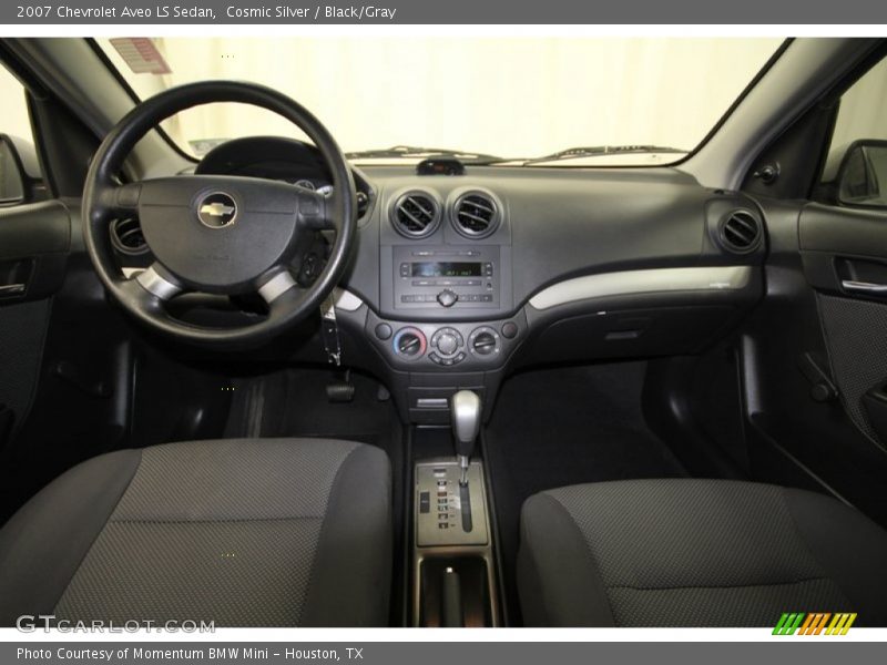 Cosmic Silver / Black/Gray 2007 Chevrolet Aveo LS Sedan