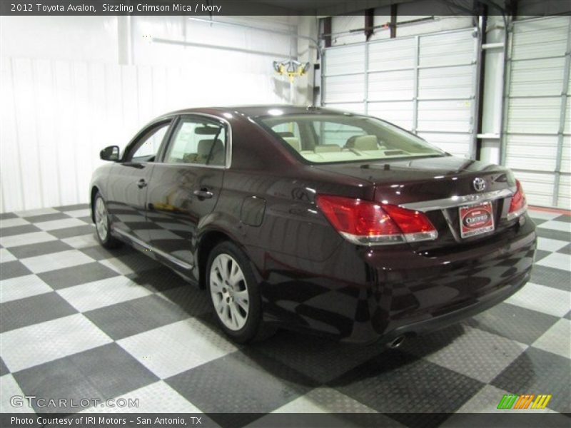 Sizzling Crimson Mica / Ivory 2012 Toyota Avalon