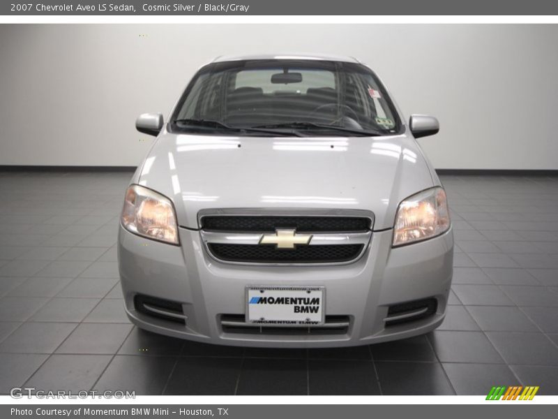 Cosmic Silver / Black/Gray 2007 Chevrolet Aveo LS Sedan