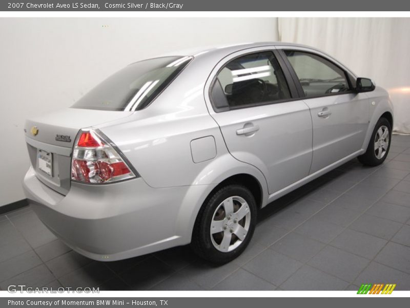 Cosmic Silver / Black/Gray 2007 Chevrolet Aveo LS Sedan