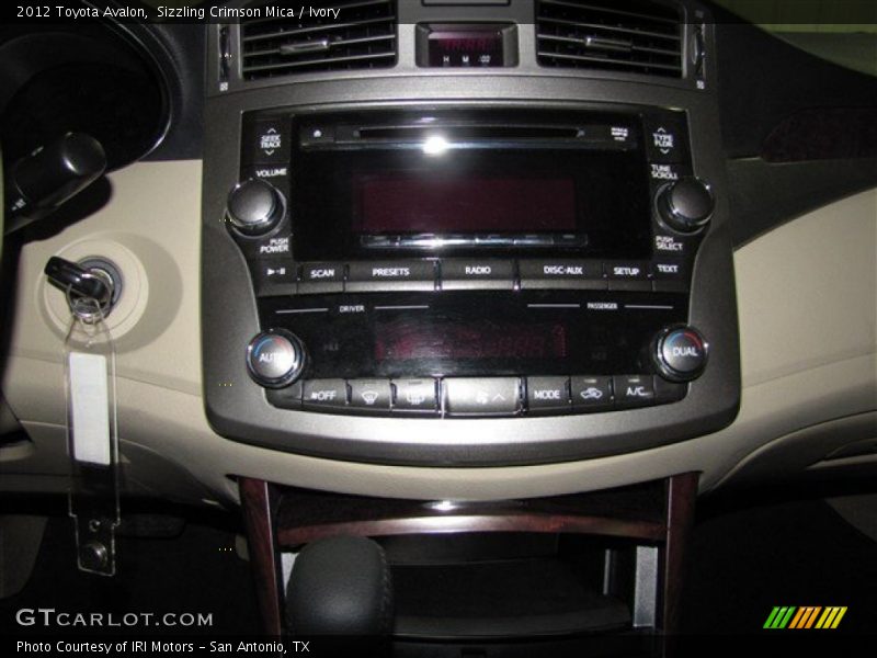 Sizzling Crimson Mica / Ivory 2012 Toyota Avalon