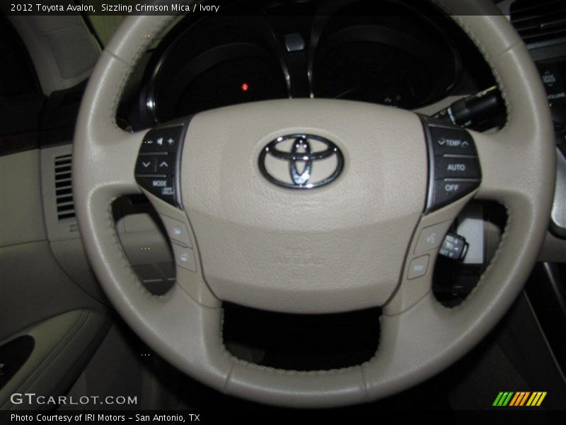Sizzling Crimson Mica / Ivory 2012 Toyota Avalon