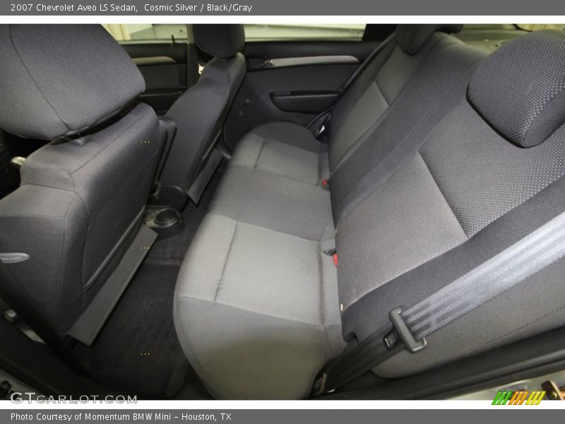 Cosmic Silver / Black/Gray 2007 Chevrolet Aveo LS Sedan
