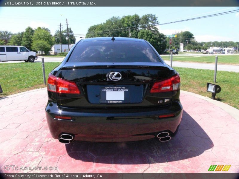 Obsidian Black / Terra Cotta/Black 2011 Lexus IS F