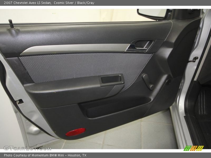 Cosmic Silver / Black/Gray 2007 Chevrolet Aveo LS Sedan