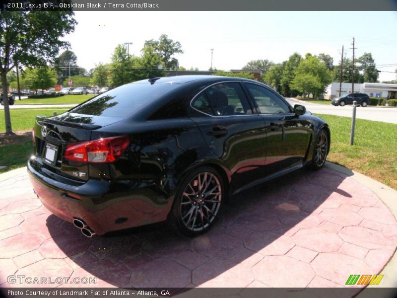 Obsidian Black / Terra Cotta/Black 2011 Lexus IS F