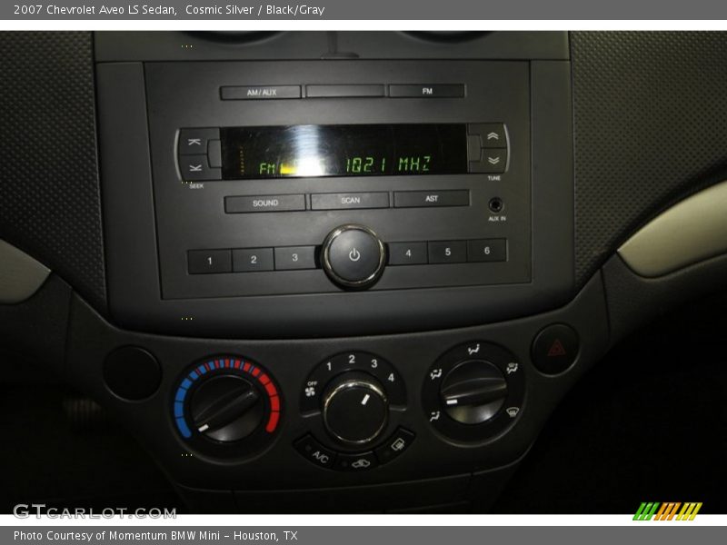 Cosmic Silver / Black/Gray 2007 Chevrolet Aveo LS Sedan
