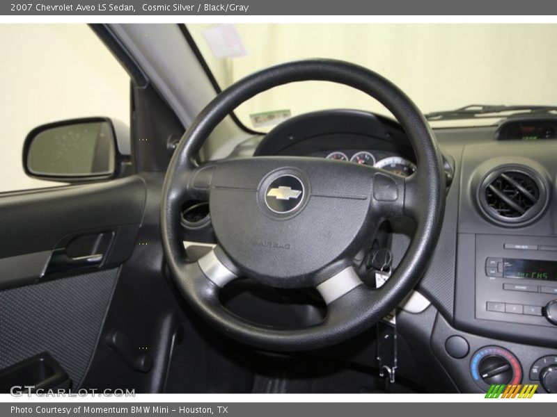 Cosmic Silver / Black/Gray 2007 Chevrolet Aveo LS Sedan