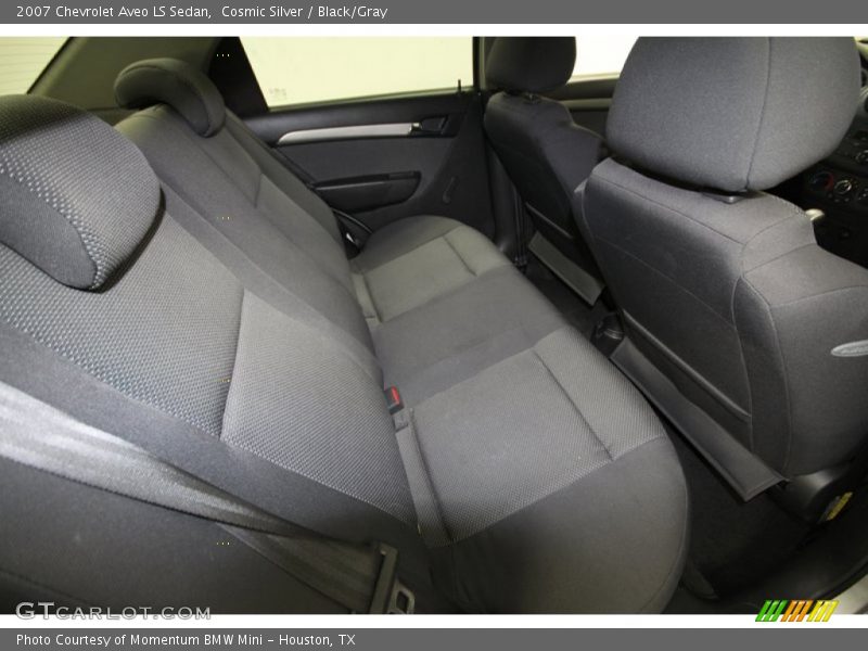 Cosmic Silver / Black/Gray 2007 Chevrolet Aveo LS Sedan