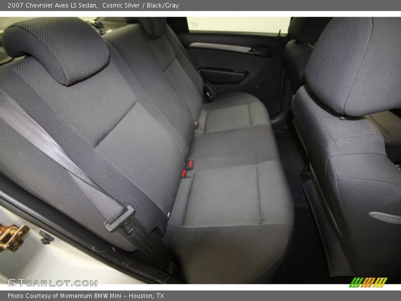 Cosmic Silver / Black/Gray 2007 Chevrolet Aveo LS Sedan