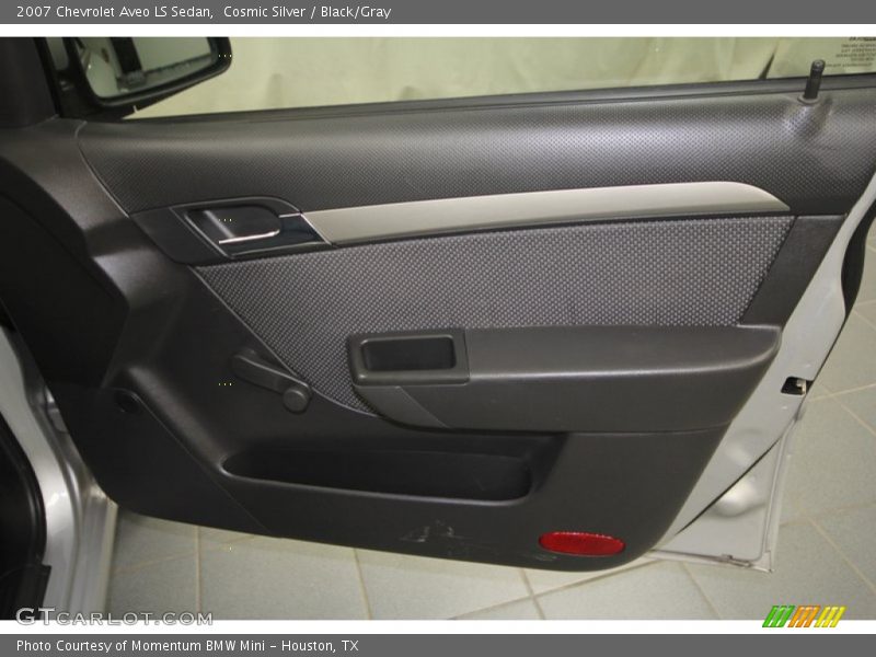Cosmic Silver / Black/Gray 2007 Chevrolet Aveo LS Sedan