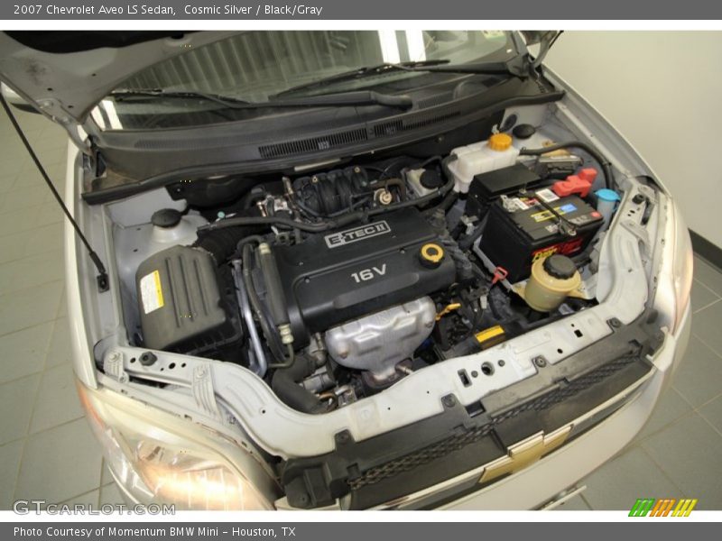 Cosmic Silver / Black/Gray 2007 Chevrolet Aveo LS Sedan