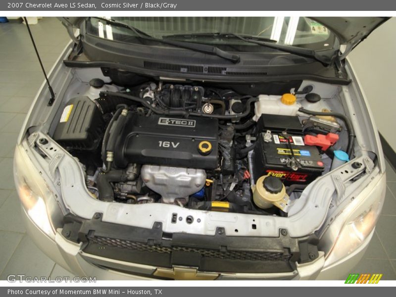 Cosmic Silver / Black/Gray 2007 Chevrolet Aveo LS Sedan