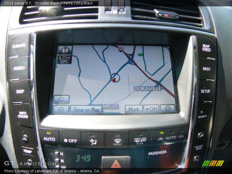 Navigation of 2011 IS F