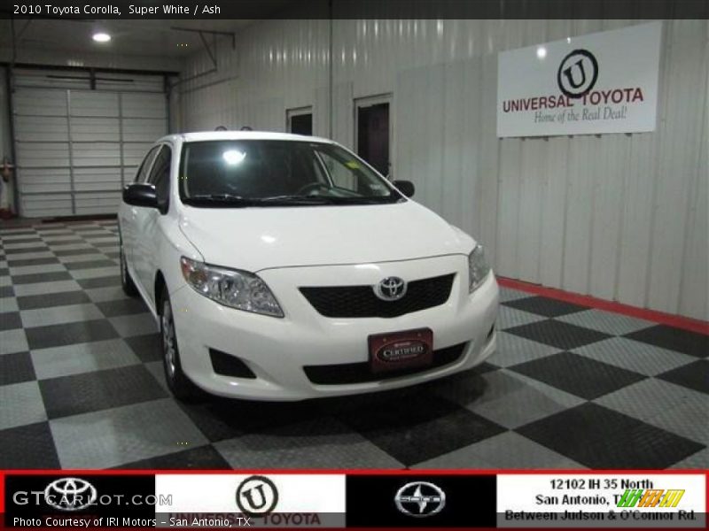 Super White / Ash 2010 Toyota Corolla