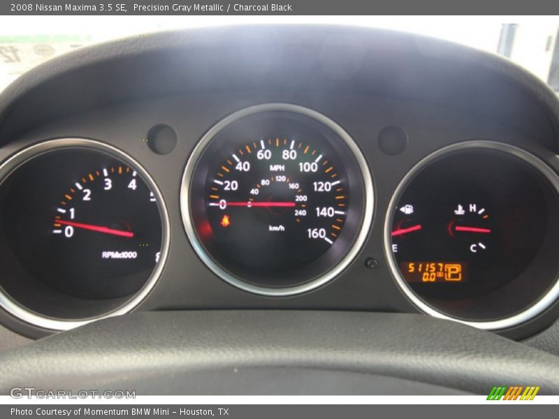 Precision Gray Metallic / Charcoal Black 2008 Nissan Maxima 3.5 SE