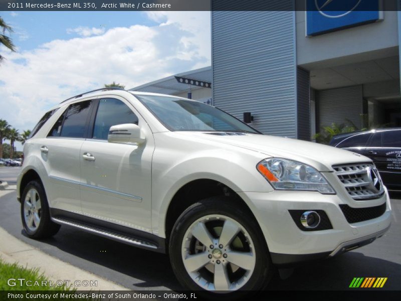 Arctic White / Cashmere 2011 Mercedes-Benz ML 350