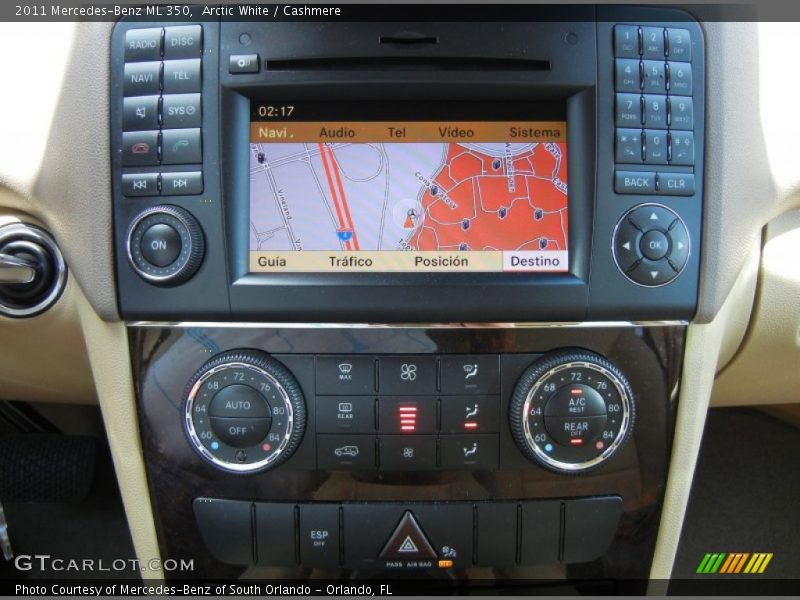 Arctic White / Cashmere 2011 Mercedes-Benz ML 350