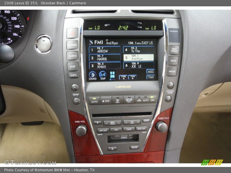 Obsidian Black / Cashmere 2008 Lexus ES 350