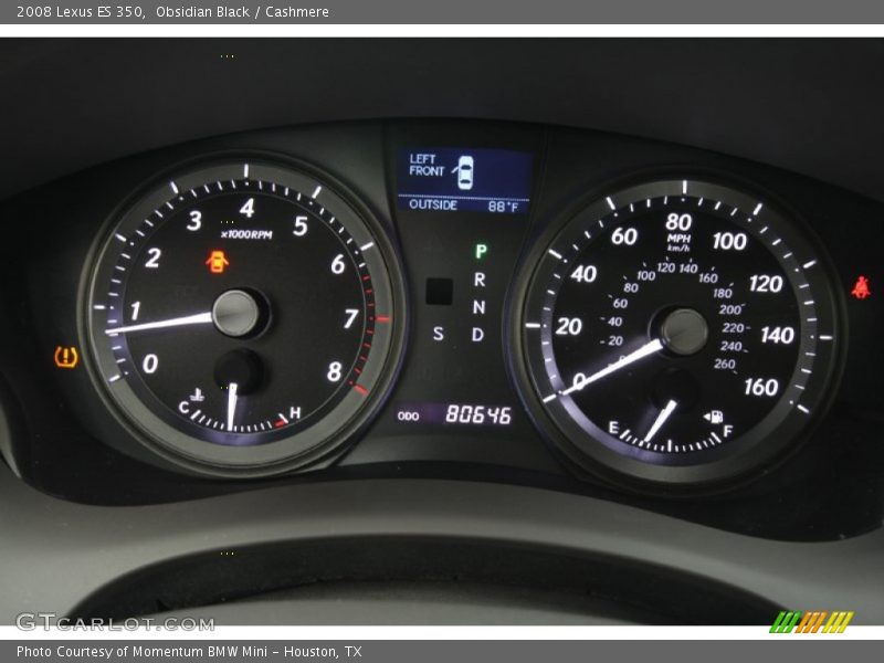 Obsidian Black / Cashmere 2008 Lexus ES 350