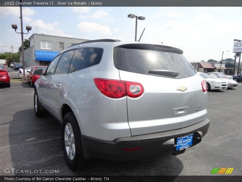 Silver Ice Metallic / Ebony 2012 Chevrolet Traverse LT
