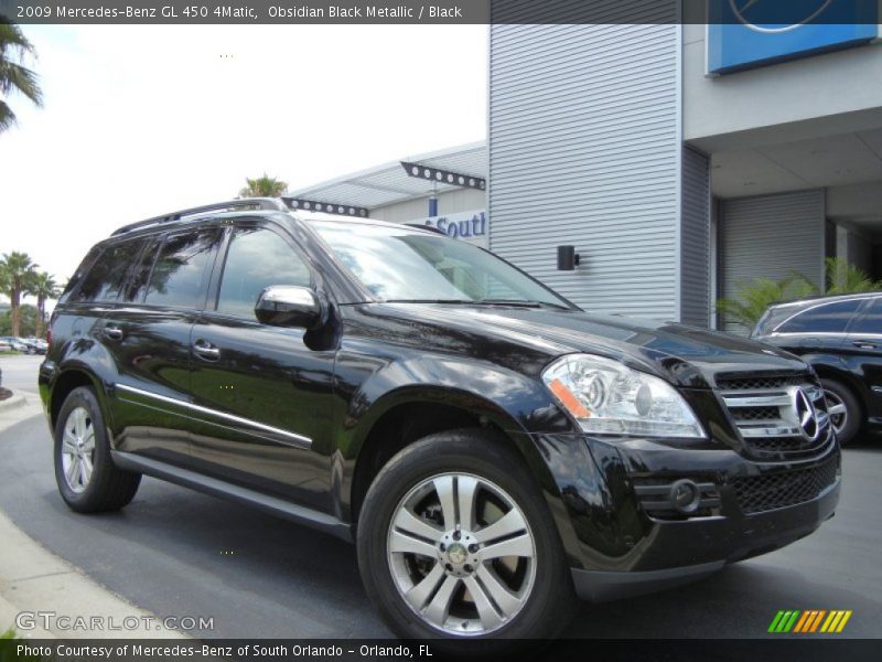 Obsidian Black Metallic / Black 2009 Mercedes-Benz GL 450 4Matic