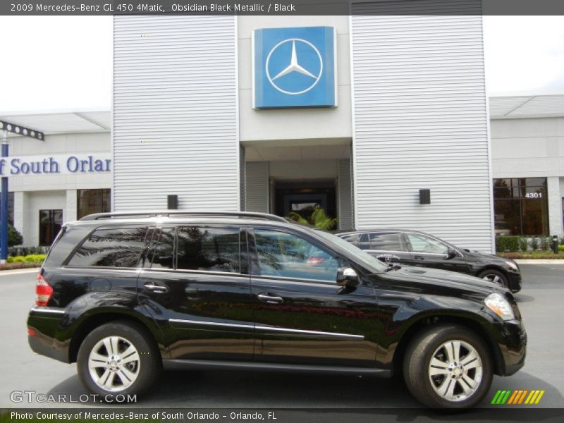 Obsidian Black Metallic / Black 2009 Mercedes-Benz GL 450 4Matic