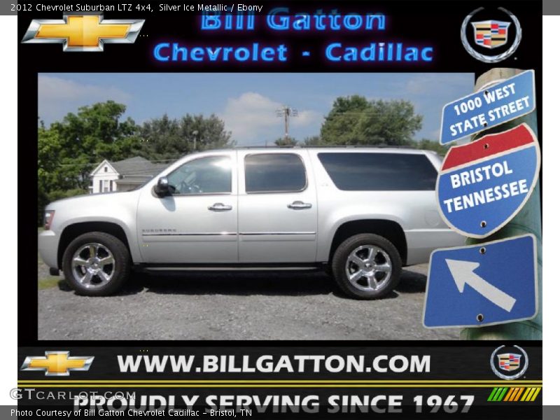 Silver Ice Metallic / Ebony 2012 Chevrolet Suburban LTZ 4x4