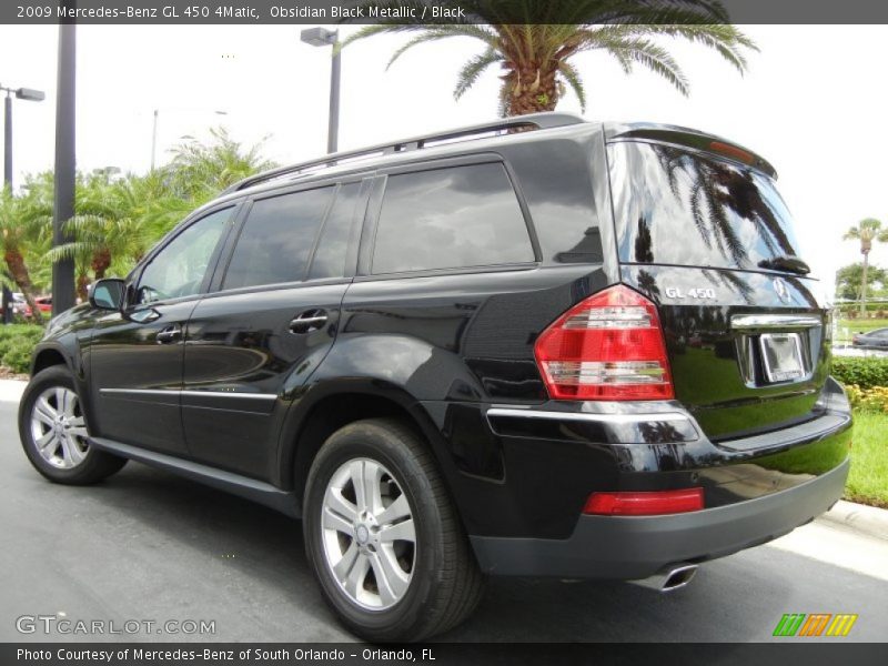 Obsidian Black Metallic / Black 2009 Mercedes-Benz GL 450 4Matic