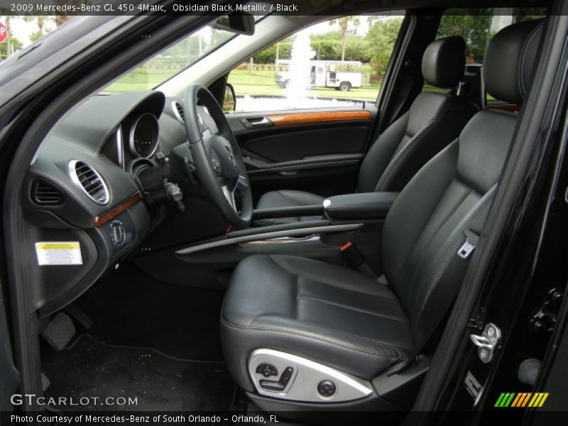 Obsidian Black Metallic / Black 2009 Mercedes-Benz GL 450 4Matic